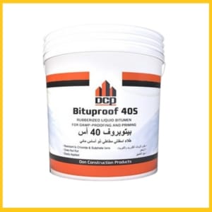 DCP Bituproof 40S – Water-Based Bituminous Damp & Waterproofing Coating – طلاء إسفلتي مائي لعزل الرطوبة والمياه