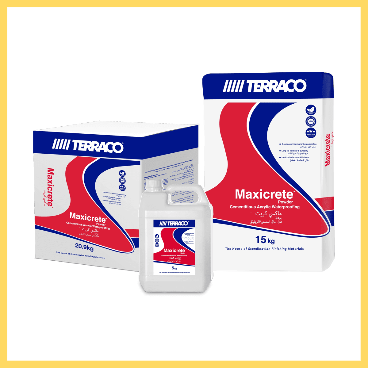 Terraco Maxicrete – عازل إسمنتي مرن ثنائي المكونات